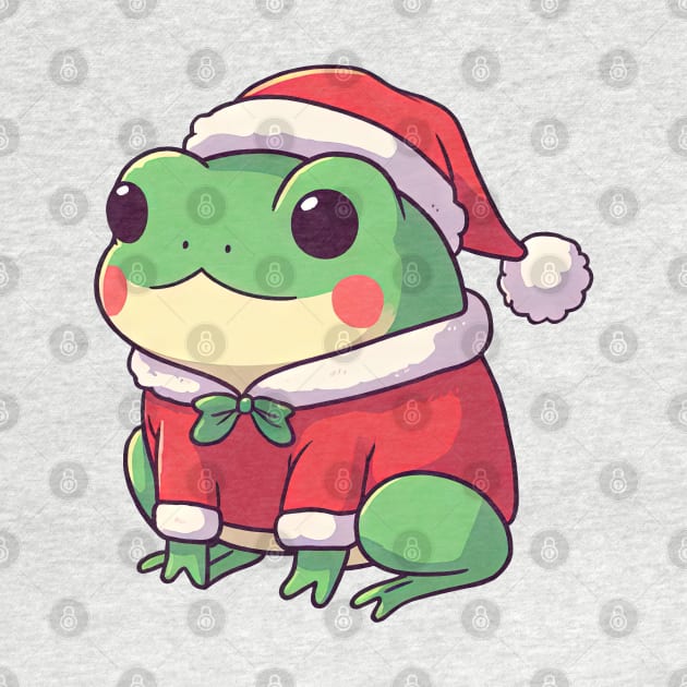 Cute Christmas Frog Santa by Takeda_Art